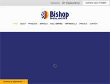 Tablet Screenshot of bishopheatingco.com